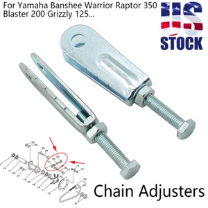 2PCS For Yamaha Chain Puller Adjusters Banshee Warrior Raptor 350 Blaster 200 US - Picture 1 of 6