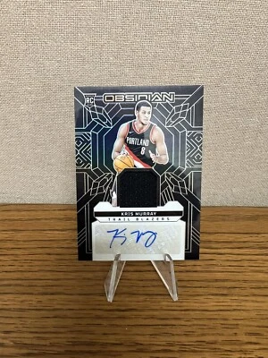 Kris Murray 2023-24 Panini Obsidian Rookie Patch Auto #91/99 RPA RC #RJI-MUR - Image 1 of 2