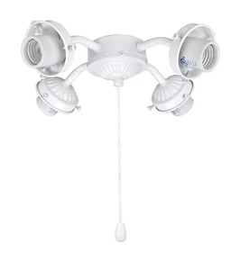 22003-21 Ceiling Fan Fitter Light Kit, White - Picture 1 of 4