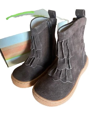 Livie & Luca Boots Bootie Pepper Brown Suede Leather 8 - Image 1 of 4