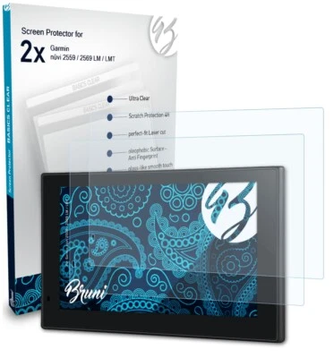 Bruni 2x Pellicola Protettiva per Garmin nüvi 2559 / 2569 LM / LMT - Immagine 1 di 4