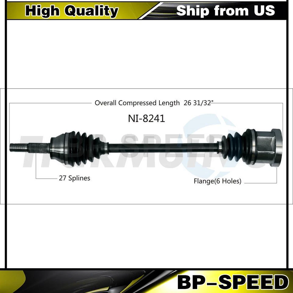 Se adapta a Infiniti FX35 CV articulación delantera izquierda eje CV 2003 2006 2007 2008 Foto 1 de 1