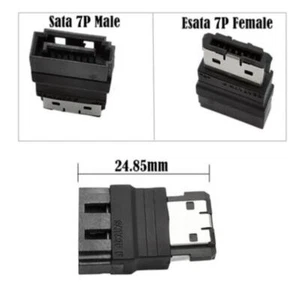 SATA 7Pin Male to ESATA 7Pin Female Extender Extension Hard Disk Adapter MG - Picture 1 of 7