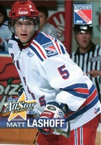 Matt Lashoff 2005-06 OHL Bell All-Star Classic Kitchener Rangers