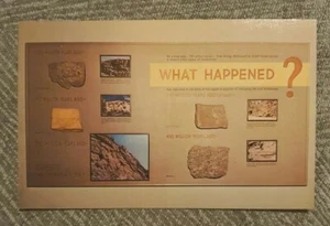 Dinosaur Geological Education Postcard from Dinosaur National Monument in Utah - Picture 1 of 2