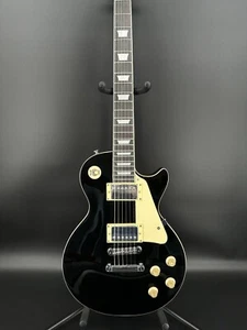 free ofduty Electric guitar LP style black Chibson double-coil pickups - Picture 1 of 9