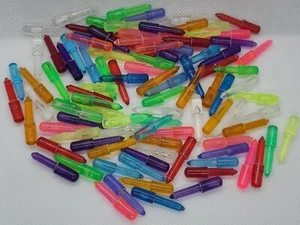 Vintage Original Lite Brite Pegs mostly 1 1/8" 100 Mixed Colors varied lots - Picture 1 of 6