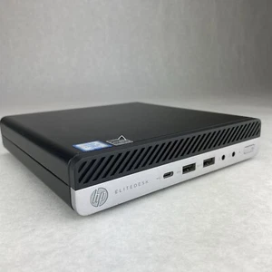 HP EliteDesk 800 G3 Mini Quad Core i5-7500T 2.70GHz 1X8GB RAM WiFi No AC HDD OS - Afbeelding 1 van 13