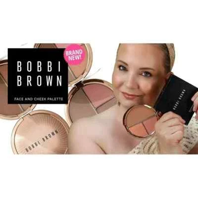 Bobbi Brown Light Compact Face & Cheek Palette   Blush Bronzer .51 oz BOXED - Image 1 of 4