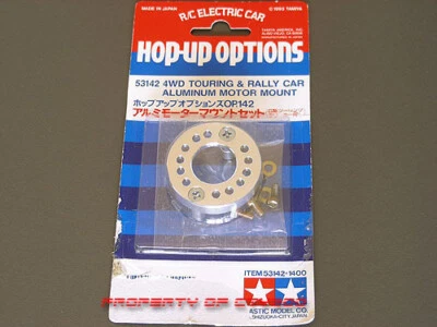 De colección Tamiya OP142 53142 TA01 TA02 4x4 Touring Rally Aluminio Montaje Motor Nuevo en Paquete Foto 1 de 4