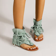 Women Gladiator Sandals Thong Flip Flops Slipper Beach Summer Flat Shoes Boots