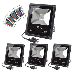 20W RGB LED Flood Lights Color Changing Floodlight with Remote Control IP65 W... - Bild 1 von 6