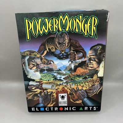 VINTAGE POWERMONGER BIG BOX IBM PC GAME BRAND NEW not sealed 1992 EA bullfrog  - Image 1 of 4