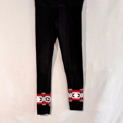 Leggings de ioga rosa floco de neve Victoria's Secret - Imagem 1 de 4