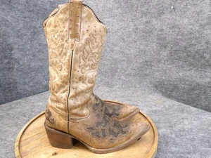 JB Dillon Reserve Arrowleaf Cowboystiefel Straußenmuster spitz zulaufend Damengröße 7,5 B - Bild 1 von 12