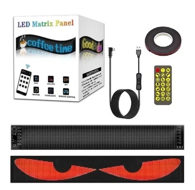 LED Matrix Pixel Pannello Bluetooth App USB Controllo Scorrimento Pubblicit IP65 - Immagine 1 di 4