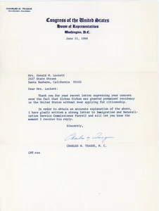 Charles M. Teague - TSL (ehemaliger US-Repräsentant) - Bild 1 von 1