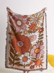 🌼 Valley Cruise Press - 70s Bloom Throw Blanket | NEU | SOLD OUT | RETAIL $129 - Bild 1 von 15