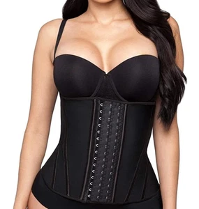 Hourglass Angel Black Hip-Control Latex Waist Trainer Extra Large NEW - Picture 1 of 3
