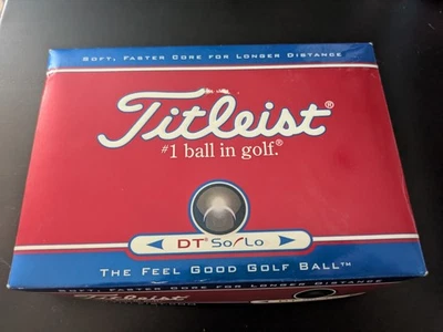 Titleist DT So Lo 长距离高尔夫球柔软触感 9 件全新开箱式外盒 — 第 1/2 张图片