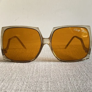 Gafas de sol vintage Chrys Dior - Marco opaco forma retro lentes naranja años 80 70 - Imagen 1 de 21
