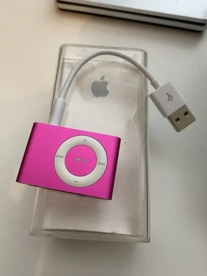 Pink iPod Shuffle 1GB bundle 3rd party charger & Instructions (no Headphones) - Image 1 of 4