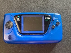Sega Game Gear System Blue Console For Parts/Repair Screen Issue Powers On - Picture 1 of 5