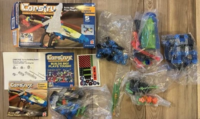 Vintage 1996 Mattel Construx Power Copters w/ Box Stickers 90's Builds 5 Models - Image 1 of 4