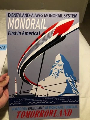 Letrero trasero monorriel de Walt Disneyland  Foto 1 de 2