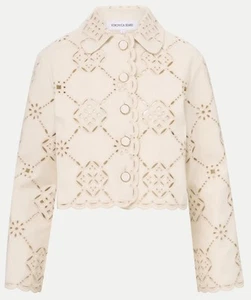 Veronica Beard Adelaide Eyelet Jacket - Picture 1 of 4
