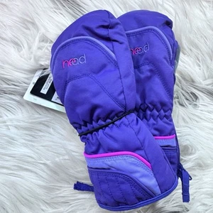 HEAD Purple with Pink YOUTH WINTER SNOW MITTENS Size Small NWT - Picture 1 of 9