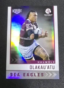 2025 Elite NRL S60 HAUMOLE OLAKAU'ATU Silver Manly Sea Eagles - Picture 1 of 2