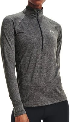 Under Armour Tech Womens Training Top Grey Long Sleeve Half Zip Gym Excerise - Image 1 of 4