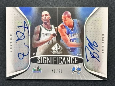 2006 SP Game Used Edition Significance Dual Auto /50 Kevin Garnett Dwight Howard - Image 1 of 2