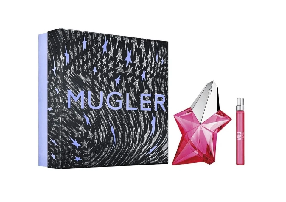 Thierry Mugler Angel Nova 1,6 унц туалетная вода спрей + 0,33 унц туалетная вода заправляемый спрей набор новый в коробке - Изображение 1 из 1
