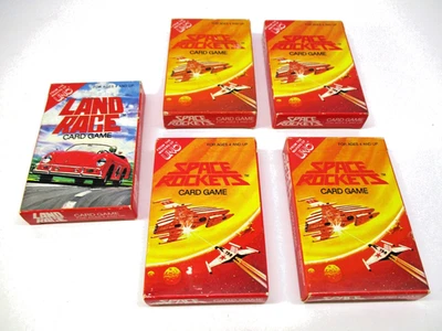 Vintage Uno Land Race & Space Rockets jogo de cartas 1983. 5 conjuntos não usados. - Imagem 1 de 3