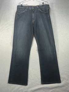Lucky Brand Dungarees Jeans Mens 32x32 Blue Boot Cut Zip Fly - Picture 1 of 17
