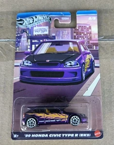 2025 Hot Wheels Silver Series Compact Kings '99 Honda Civic Type R EK9 Purple  - Bild 1 von 6