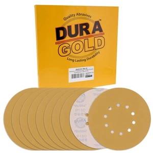 10 - 9" Drywall Sanding Discs, 180 Grit - 10 Hole Pattern Hook & Loop Sandpaper - Picture 1 of 5