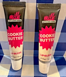 2x Bath & Body Works Milk Bar Cookie Butter Lipgloss NEU Set x 2 versiegelt - Bild 1 von 1