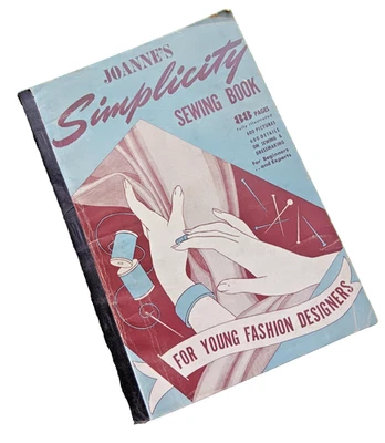 Libro de costura Joanne's Simplicity para jóvenes diseñadores de moda 1940, vintage Foto 1 de 4