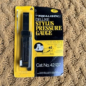 Realistic Deluxe Stylus Pressure Gauge for Phonograph Record Player Turntable - Picture 1 of 4