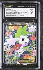 CGC 9 Shaymin EX Legendary Treasures RC21/RC25 Radiant Collection Holo Pokemon - Picture 1 of 2