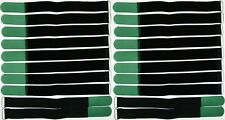20 x Kabelklettband 40 cm x 40 mm dunkel grün Klettband Klett Kabel Binder Band