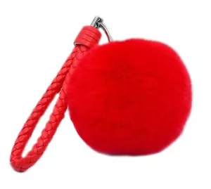 Pom Pom Rabbit Fur Ball Fluffy Ring Handbag Key Chain Bag accessories KeyChain - Picture 1 of 1