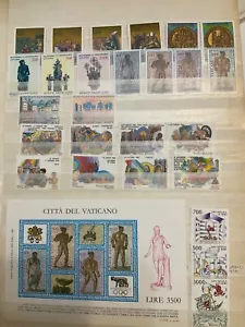 Vaticano 1987 annata completa mnh con foglietto e posta aerea - Foto 1 di 1