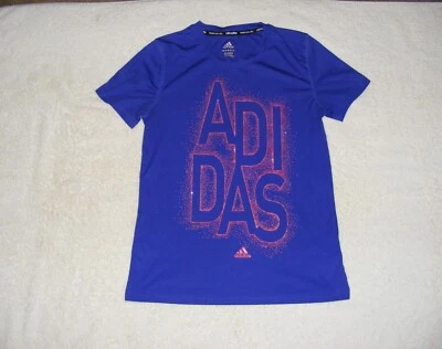 Adidas Climalite Purple Short Sleeve Top - Size M 10-12 - Image 1 of 2
