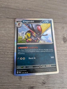 Kingambit Holo Foil Pokemon TCG Tarjeta Nintendo 2023 134/198 Escarlata y Violeta - Imagen 1 de 3
