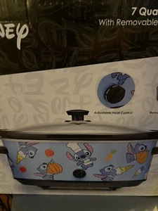 Olla de cocción lenta Disney Lilo & Stitch olla de cocción lenta gres ovalado de 7 cuartos de galón - Imagen 1 de 10