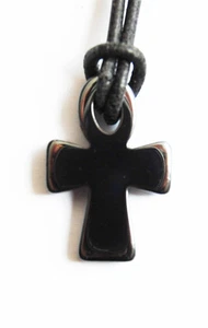 Edelstein-Anhänger Ankh, Hämatit, Größe 20 x 30 mm - Bild 1 von 1